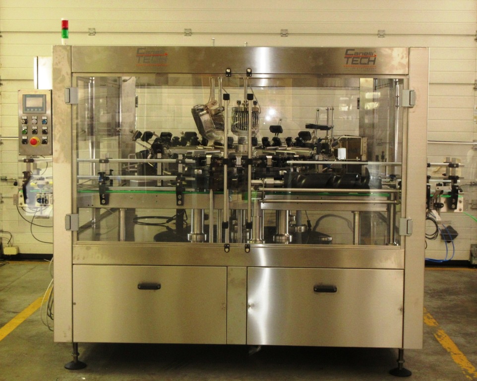AUTOMATIC SHELLAC-APPLICATOR MACHINE WITH 24 GRIPPERS